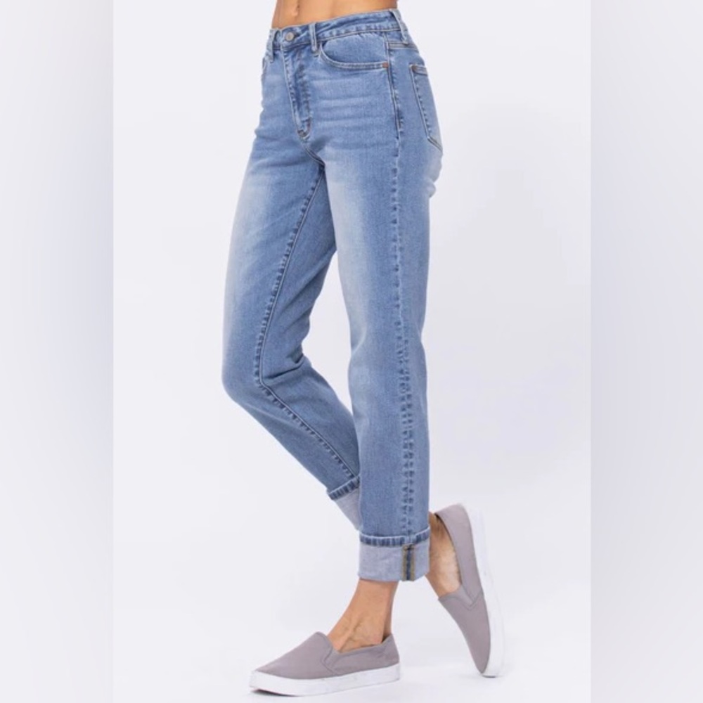 Judy Blue Lolly Hi-Waist Boyfriend Jeans - 28